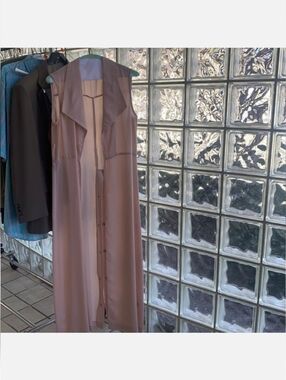 Fashion Nova Soft Blush Sleeveless Duster Vest